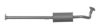 HONDA 18220S4N901 Middle Silencer